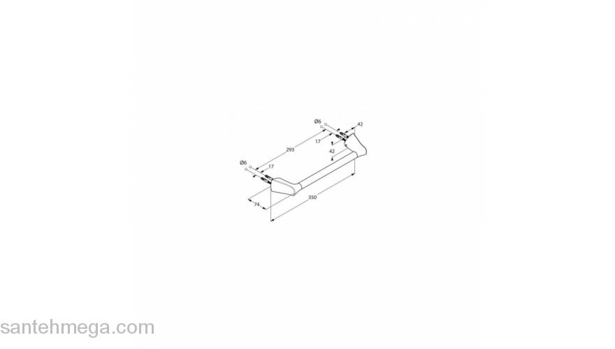 Поручень для ванны KLUDI Ambienta 5398105 для ванной комнаты. Фото