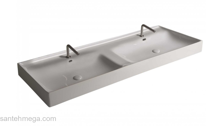 Раковина двойная TECLA Touch 121х46 TC07011. Фото