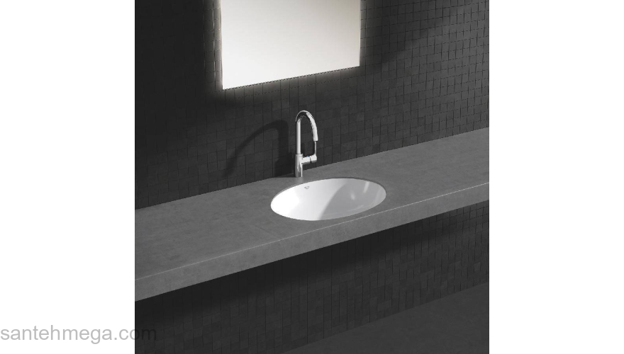 GROHE 23760000 BauEdge Смеситель для раковины со сливным гарнитуром, L-Size. Фото