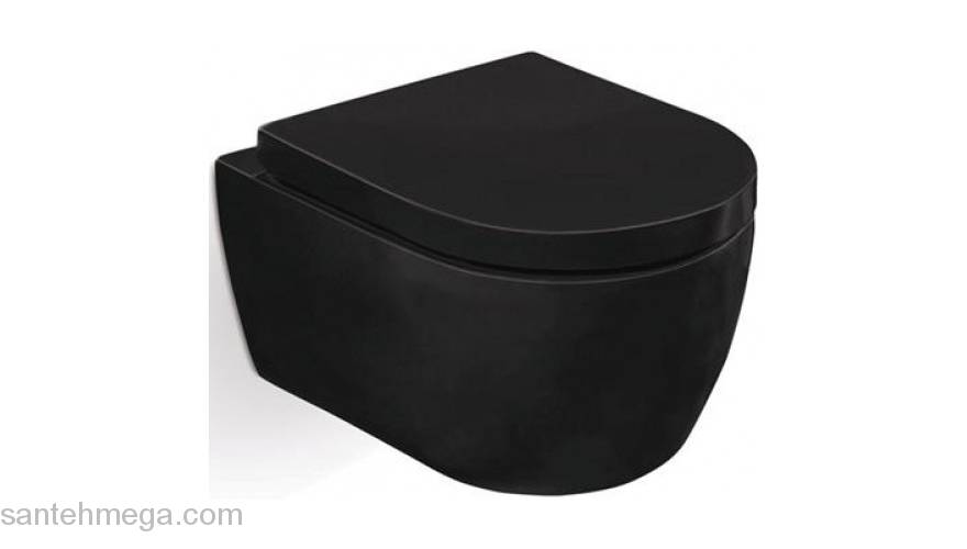 Унитаз подвесной черный SSWW CT2037V Black. Фото