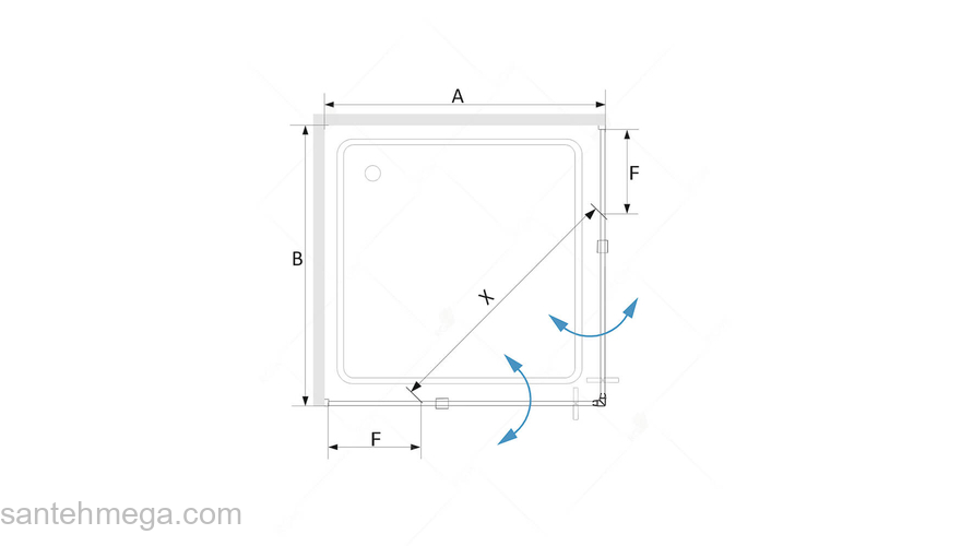Душевой уголок RGW STILVOLL SV-33-В 06323300-14. Фото
