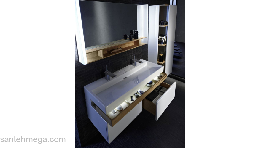 Раковина-столешница двойная JACOB DELAFON Terrace 120х49 EXB112-00. Фото