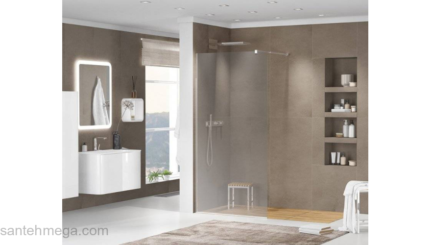 Душевая перегородка CEZARES Liberta LIBERTA-L-1-80-GR-Cr