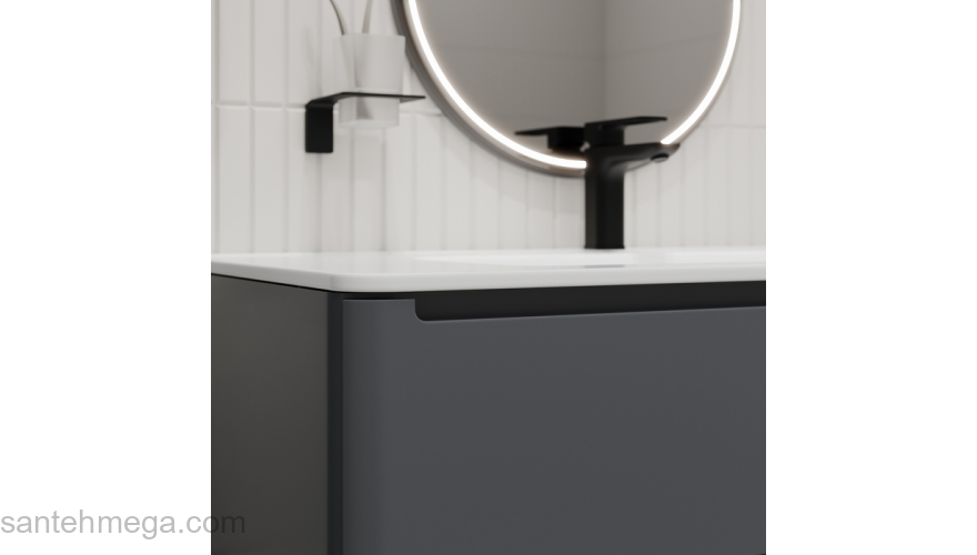 Тумба с умывальником подвесная 100 см темно-серый Edifice IDDIS EDI10D0i95K  подходит умыв. 0101000i28. Фото