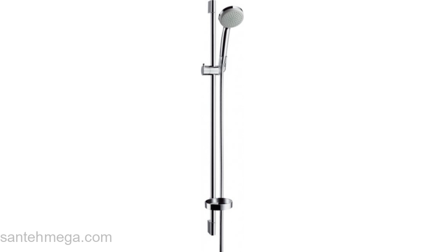 Душевой гарнитур Hansgrohe Croma 100 1jet/Unica 90cm 27724000. Фото