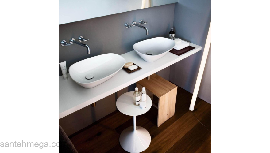 Раковина накладная LAUFEN Palomba 52х38 8.1680.2.000.112.1. Фото