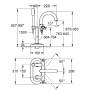 Смеситель для ванны GROHE Atrio Ypsilon 25044000. Фото