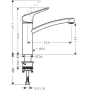 Смеситель для кухни Hansgrohe Logis 71832000. Фото