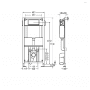 Модуль для подвесного унитаза VIEGA WC-Element 708764. Фото