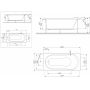 Декоративная фронтальная панель для ванн Joy/Spirit, 170х70 см AM.PM Joy W85A-170-070W-P. Фото