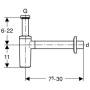 Сифон для раковины GEBERIT 151.034.11.1. Фото