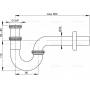 Сифон для биде ALCAPLAST A45E. Фото