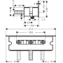 Шланговое подключение Hansgrohe Fixfit 300 Porter 26456000. Фото