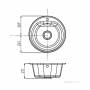 Мойка для кухни Акватон Мида круглая жемчуг 1A712732MD240. Фото