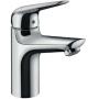 Смеситель для раковины Hansgrohe Novus 100 без донного клапана 71031000. Фото