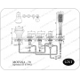 Врезной смеситель для ванны GNT Motana-78. Фото