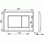 Клавиша смыва AlcaPlast M270. Фото