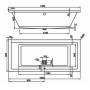 Ванна акриловая VAGNERPLAST Cavallo 180 VPBA180 CAV2X-01. Фото