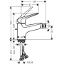 Смеситель для биде Hansgrohe Novus 70 71142000. Фото