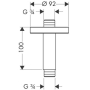 Потолочное подсоединение 3/4 Hansgrohe 27418000. Фото