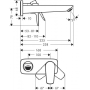 Смеситель для раковины Hansgrohe Talis E 71734670. Фото