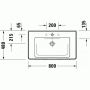 Раковина встраиваемая DURAVIT D-Neo 80х48 2367800000. Фото