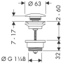 Сливной набор Hansgrohe Push-Open 50100000. Фото