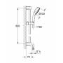 Душевой гарнитур GROHE New Tempesta Cosmopolitan 27579001. Фото