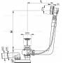 Слив-перелив ALCAPLAST A550KM (80 см). Фото