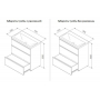 База под раковину напольная 75 см, 3 ящика, светлый дуб AM.PM Gem S M91FSX0752OF. Фото