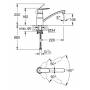 Смеситель для мойки GROHE Eurosmart Cosmopolitan 31170000. Фото