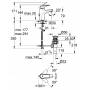 GROHE 23155000 BauFlow Смеситель для раковины, сливной гарнитур, project. Фото