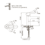 Смеситель для раковины D25 BELBAGNO Reno REN-LVM25-CRM. Фото