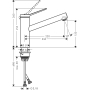 74802000 HANSGROHE  Zesis M33 150 смеситель для кухни 1jet. Фото