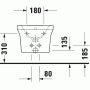 Биде подвесное DURAVIT P3 Comforts 2268150000. Фото