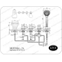 Врезной смеситель для ванны GNT Motana-76. Фото