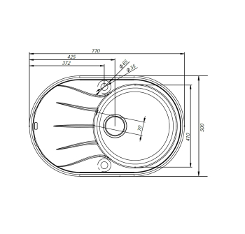 Мойка кухонная IDDIS Kitchen G K13P771i87. Фото