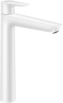 Смеситель для раковины Hansgrohe Talis E 240 71717700 без донного клапана матовый белый. Фото