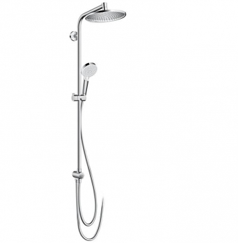 Душевая система Hansgrohe Crometta S 240 1jet Showerpipe Reno 27270000. Фото