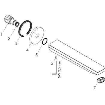 72431000 HANSGROHE  Rebris E излив для ванны. Фото