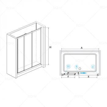 Душевая дверь RGW CLASSIC CL-11 04091140-51 140 см. Фото
