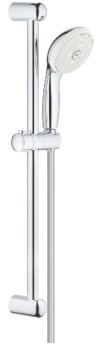 GROHE 27644001 Tempesta New 100 Душевой гарнитур, душевая штанга 600 мм, шланг 1750 мм, 9,5 л/мин, хром. Фото