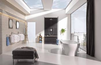 GROHE 23589001 Essence New Смеситель для раковины S-Size II, сливной гарнитур. Фото