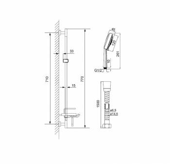 Душевой гарнитур IDDIS Aquashower TSH1601. Фото