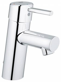 GROHE 2338110E Concetto Смеситель однорычажный для раковины с цепочкой, с энергосберегающим картриджем - подача холодной воды при центральном положении рычага. Фото