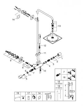 GROHE 27469000 Rainshower F-Series Душевая система. Фото