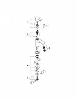 GROHE 23039002 Eurostyle Cosmopolitan Вертикальный вентиль. Фото