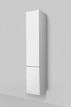 Шкаф-пенал подвесной 30 см, левый, белый глянец AM.PM Gem M90CHL0306WG. Фото