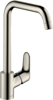 Смеситель для кухни Hansgrohe Focus E2 сталь 31820800. Фото