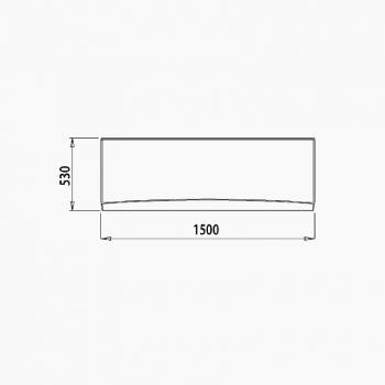 Панель фронтальная для ванны IDDIS 150 001 универсальная 001150Ui93. Фото